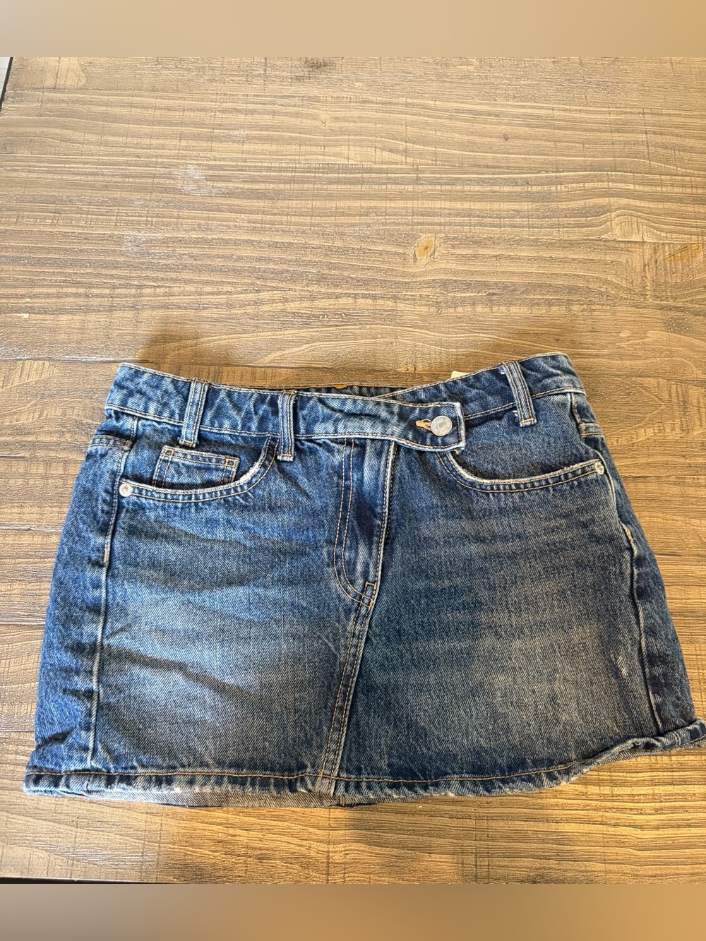 Zara Blue Denim Mini Skirt